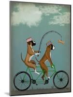 Boxer Tandem-Fab Funky-Mounted Art Print