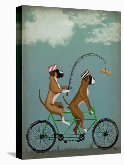 Boxer Tandem-Fab Funky-Stretched Canvas