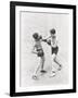 Boxer Throwing a Right Hook-null-Framed Photo