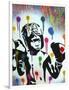 Boxer V Pollock-Abstract Graffiti-Framed Giclee Print