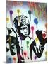 Boxer V Pollock-Abstract Graffiti-Mounted Giclee Print