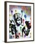 Boxer V Pollock-Abstract Graffiti-Framed Giclee Print