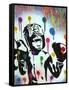 Boxer V Pollock-Abstract Graffiti-Framed Stretched Canvas