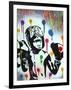 Boxer V Pollock-Abstract Graffiti-Framed Giclee Print