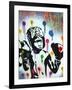 Boxer V Pollock-Abstract Graffiti-Framed Giclee Print