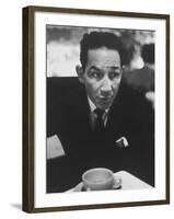 Boxer Willie Pep Giving His Views About the Boxing Monopoly Legislation-null-Framed Premium Photographic Print