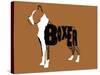 Boxer Word 2-Karen Williams-Stretched Canvas