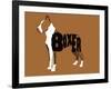 Boxer Word 2-Karen Williams-Framed Giclee Print