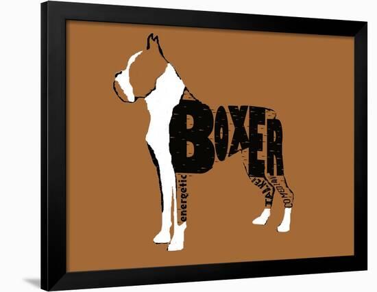 Boxer Word 2-Karen Williams-Framed Giclee Print