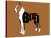 Boxer Word 2-Karen Williams-Stretched Canvas