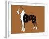 Boxer Word 2-Karen Williams-Framed Giclee Print