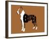 Boxer Word 2-Karen Williams-Framed Giclee Print