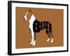 Boxer Word 2-Karen Williams-Framed Giclee Print