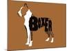 Boxer Word 2-Karen Williams-Mounted Giclee Print