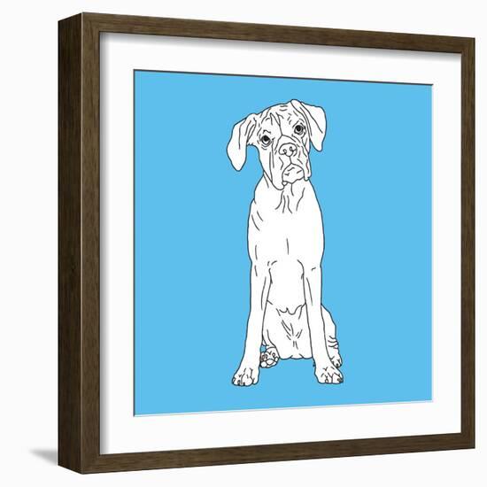 Boxer-Anna Nyberg-Framed Art Print