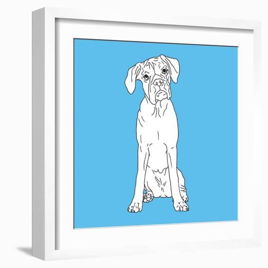 Boxer-Anna Nyberg-Framed Art Print