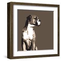 Boxer-Emily Burrowes-Framed Art Print