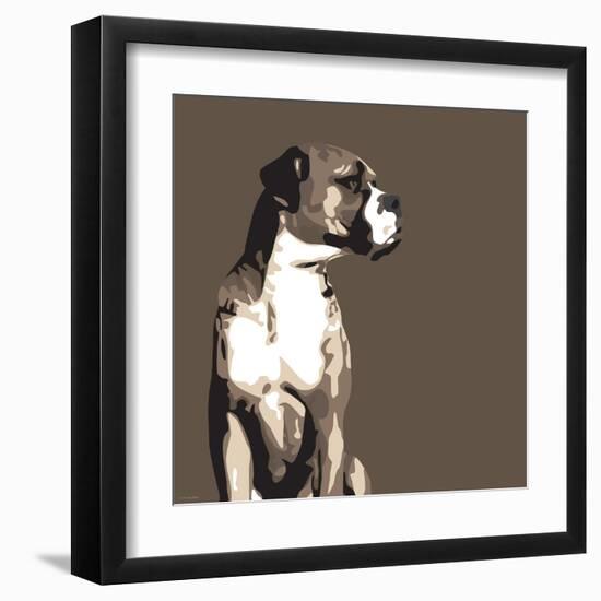 Boxer-Emily Burrowes-Framed Art Print