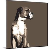 Boxer-Emily Burrowes-Mounted Art Print