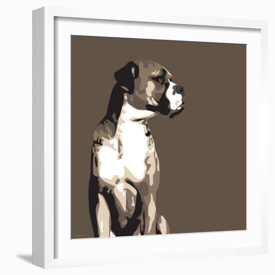 Boxer-Emily Burrowes-Framed Art Print