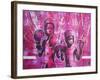 Boxers Guard Ya Grill-Abstract Graffiti-Framed Giclee Print