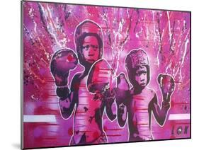Boxers Guard Ya Grill-Abstract Graffiti-Mounted Giclee Print
