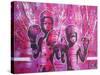 Boxers Guard Ya Grill-Abstract Graffiti-Stretched Canvas