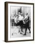 Boxers Marty Cutler and Jack Johnson Photograph-Lantern Press-Framed Art Print