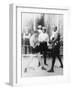 Boxers Marty Cutler and Jack Johnson Photograph-Lantern Press-Framed Art Print