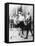 Boxers Marty Cutler and Jack Johnson Photograph-Lantern Press-Framed Stretched Canvas