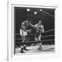 Boxers Ray Robinson and Carmen Basilio Fighting in the Ring-George Silk-Framed Premium Photographic Print