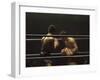 Boxers Seen from Between the Ropes-null-Framed Premium Photographic Print