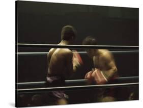 Boxers Seen from Between the Ropes-null-Stretched Canvas