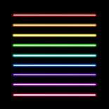 Neon Tube Light Pack Isolated on Black. Vector Illustration-BoxerX-Framed Art Print