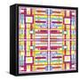 Boxes and Stripes-Deanna Tolliver-Framed Stretched Canvas