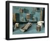 Boxes Containing Beauty Products, Kohl and Colored Powder for Eyelids-null-Framed Giclee Print