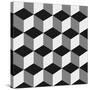 Boxes Illusion Copy-yobidaba-Stretched Canvas