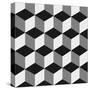 Boxes Illusion Copy-yobidaba-Stretched Canvas