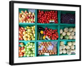 Boxes with Fruits-Felipe Rodriguez-Framed Photographic Print