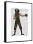 Boxing Bulldog Full-Fab Funky-Framed Stretched Canvas