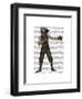 Boxing Bulldog Full-Fab Funky-Framed Art Print