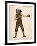 Boxing Bulldog Full-Fab Funky-Framed Art Print