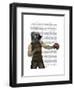 Boxing Bulldog Portrait-Fab Funky-Framed Art Print