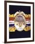 Boxing Champ Joe Frazier's "The Ping Magazine Award World Heavyweight Championship" Medal-John Shearer-Framed Photographic Print