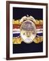 Boxing Champ Joe Frazier's "The Ping Magazine Award World Heavyweight Championship" Medal-John Shearer-Framed Photographic Print