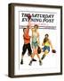 "Boxing Champ," Saturday Evening Post Cover, January 9, 1937-Monte Crews-Framed Giclee Print