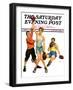 "Boxing Champ," Saturday Evening Post Cover, January 9, 1937-Monte Crews-Framed Giclee Print
