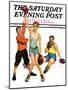 "Boxing Champ," Saturday Evening Post Cover, January 9, 1937-Monte Crews-Mounted Giclee Print