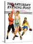 "Boxing Champ," Saturday Evening Post Cover, January 9, 1937-Monte Crews-Stretched Canvas