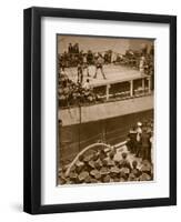 Boxing Competition Aboard a Warship, with the Crew of Second Ship as Additional Spectators, 1914-19-null-Framed Premium Giclee Print